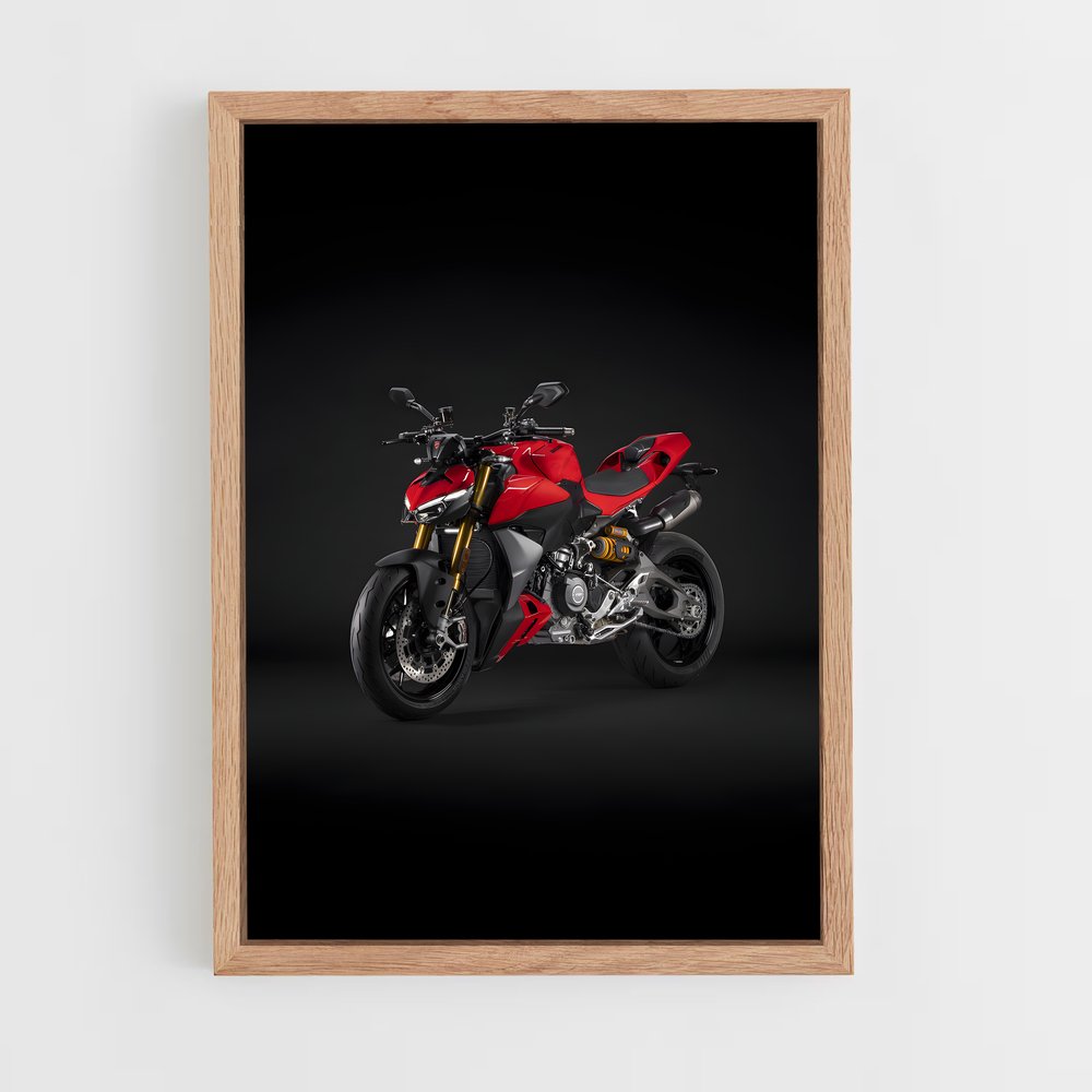 Poster Duel Intrépide Streetfighter V – affiche Ducati (vue 4)